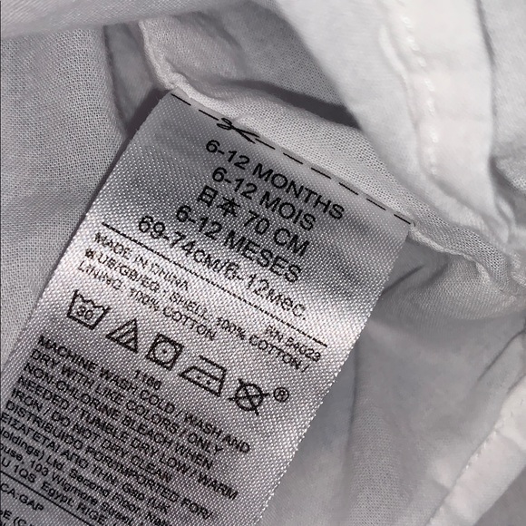 GAP Blue & White Wrap Dress 6-12M Ducks and Floral Print - Picture 7 of 14